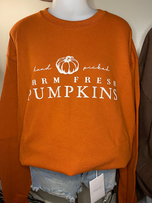 Farm Fresh Pumpkins Crewneck