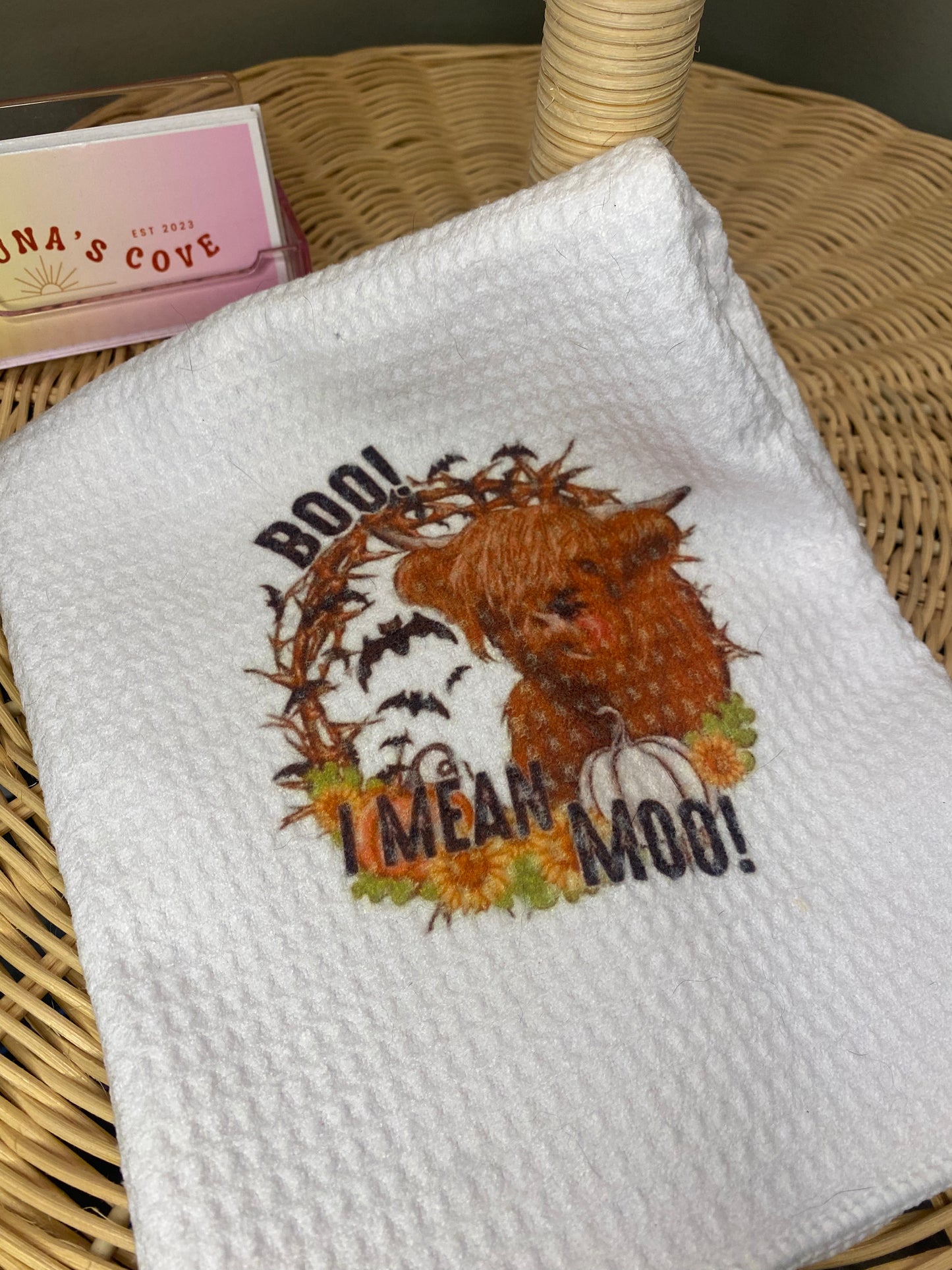 I mean Moo! Dish Towel