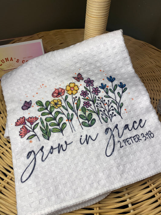 Grow In Grace Dish Rag