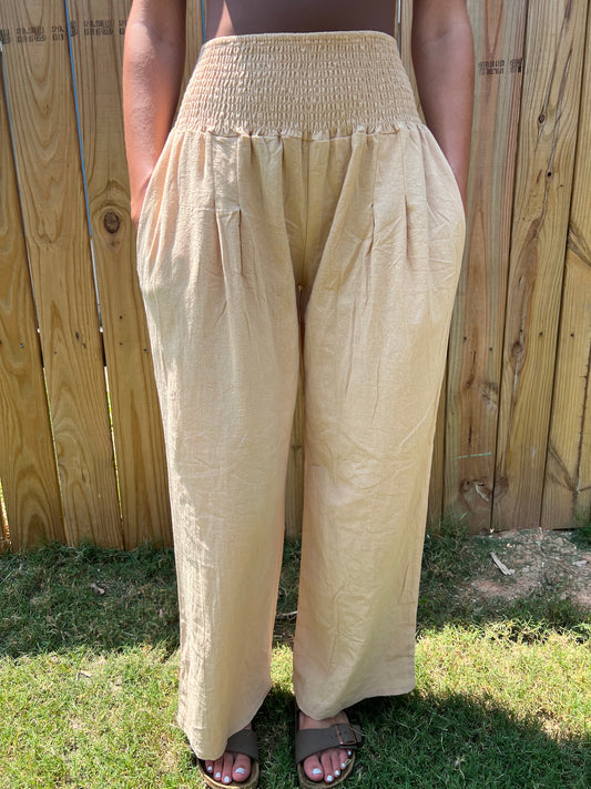 Smocked Pants