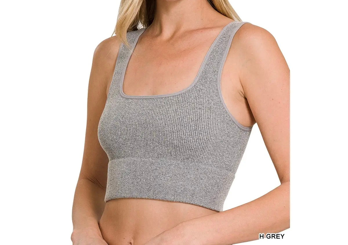 Seamless Ribbed Tank Top