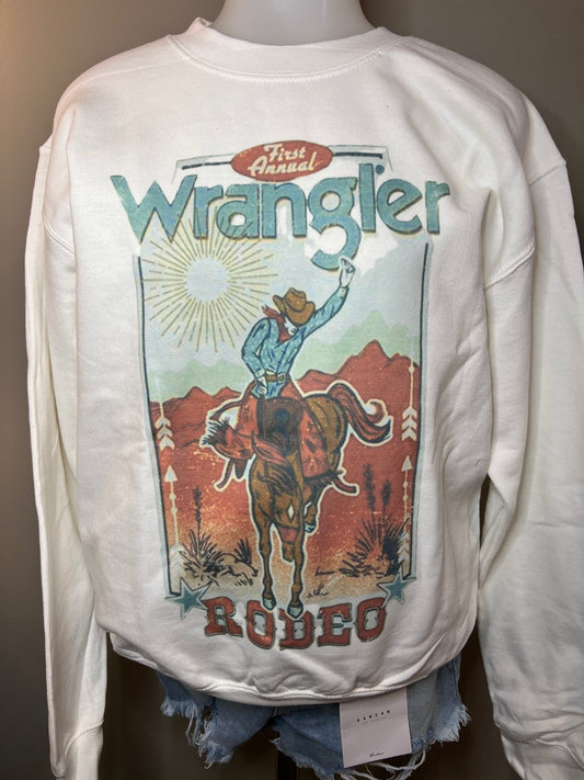 Wrangler Cowboy Western Crewneck
